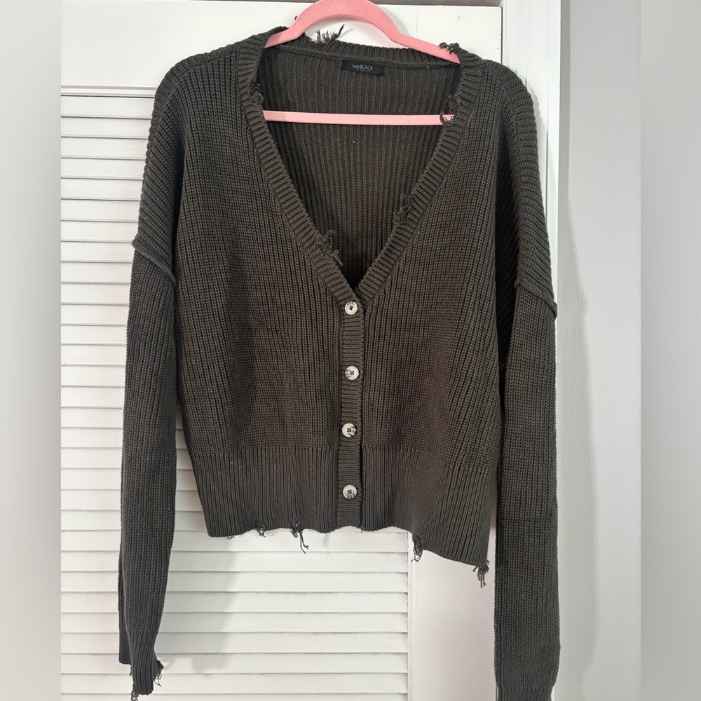 bobi dark green Knit Sweater